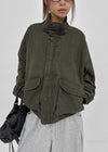 (UNISEX) Mellow Washed Two-Way High-Neck Jumper
