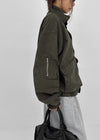 (UNISEX) Mellow Washed Two-Way High-Neck Jumper