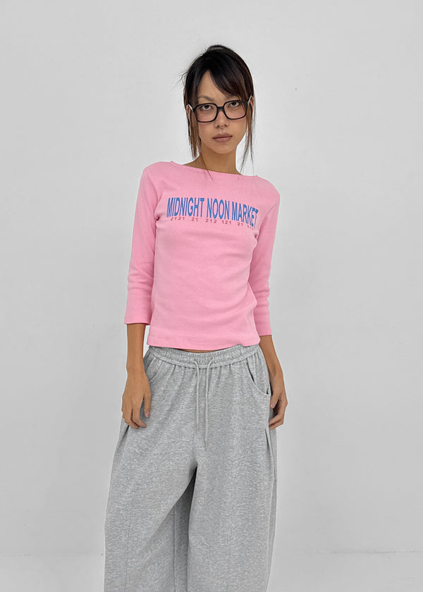 Bennett Printed Boat Neck Sleeveless Tee