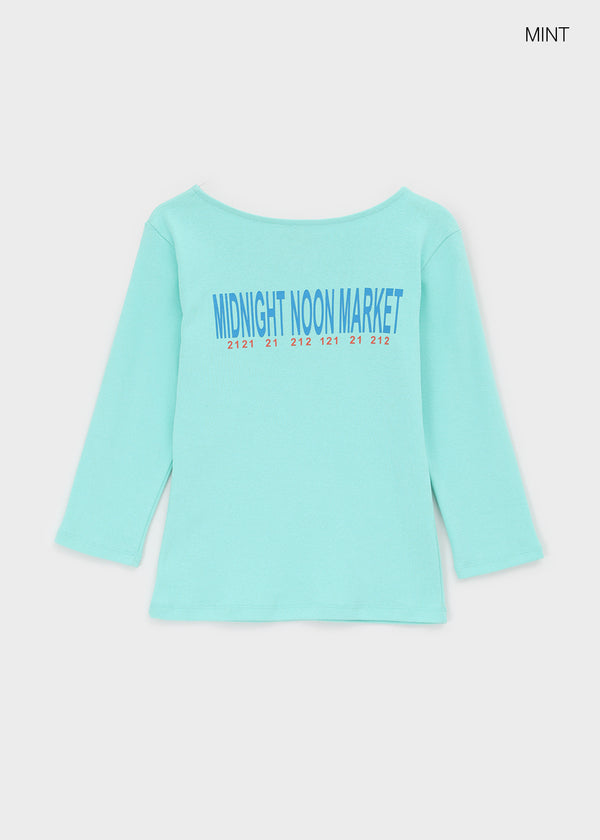 Bennett Printed Boat Neck Sleeveless Tee