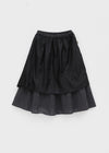 Seeking Check Cancan Midi Skirt