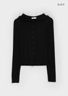 Mignon Tension Button Hooded Cardigan
