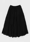 Delong Vintage Punching Flare Long Skirt