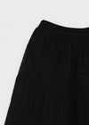 Delong Vintage Punching Flare Long Skirt