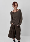 Jegle Basic Loose Fit Long Sleeve T-shirt