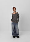 Jegle Basic Loose Fit Long Sleeve T-shirt