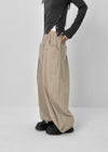 Long-nut Banding Rivet String Wide Pants