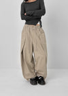 Long-nut Banding Rivet String Wide Pants