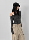 Long-nut Banding Rivet String Wide Pants