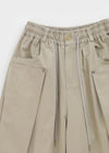 Long-nut Banding Rivet String Wide Pants