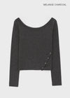 [MADE] Carino Snap Button Two-Way Long Sleeve Tee