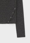 [MADE] Carino Snap Button Two-Way Long Sleeve Tee