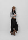 Kumtner String Cotton Wide Pants