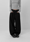 Kumtner String Cotton Wide Pants