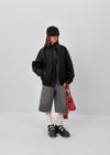 Onyeo High-neck Leather Jumper