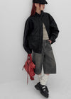Onyeo High-neck Leather Jumper