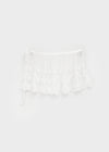 Rockhee Embroidered Lace Layered See-through Wrap Skirt