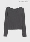 [MADE] Softie Angora U-neck Long Sleeve Tee