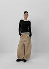 Dinu Bijou Embroidered Balloon Cotton Pants