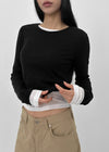 [MADE] Softy Angora Round Neck Long Sleeve T-shirt