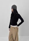 [MADE] Softy Angora Round Neck Long Sleeve T-shirt