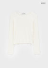 [MADE] Softy Angora Round Neck Long Sleeve T-shirt