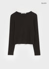 [MADE] Softy Angora Round Neck Long Sleeve T-shirt