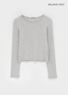 [MADE] Softy Angora Round Neck Long Sleeve T-shirt
