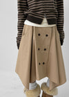 [MADE] Bushy Double Snap Midi Skirt