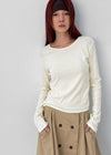 [MADE] Softy Angora Round Neck Long Sleeve T-shirt