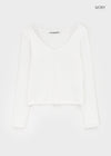 [MADE] Siero Wide V-Neck Long Sleeve Tee