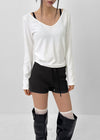 [MADE] Siero Wide V-Neck Long Sleeve Tee