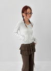 [MADE] Kuzel Cancan Bootcut Skirt Pants (belt Set)