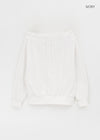 Lecha Strap Off-shoulder Man-to-man