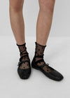 Poyan Wave See-through Dot Socks