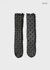 Poyan Wave See-through Dot Socks