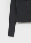 [MADE] Corte Color Block Hooded Long Sleeve T-shirt