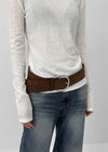 Weller Wide Suede Belt