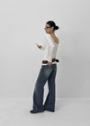 James Wide Bootcut Denim Pants