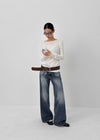 James Wide Bootcut Denim Pants