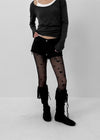 Kva Low-waist Cutting Cotton Shorts