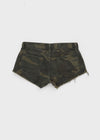 Kva Low-waist Cutting Cotton Shorts