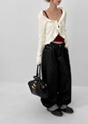 Toten Wave Strap Knit Cardigan
