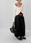 Kelube Bijo Raw Wide Denim Pants