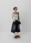 Deanjoy Washed Bermuda Denim Pants
