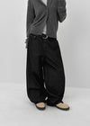 Bigging Stripe Non-fade Raw Wide Denim Pants