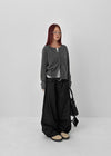 Suki Layered Tencel Long Sleeve T-shirt (30% Wool)