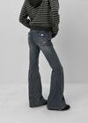 Tios Ribbon Bootcut Denim Pants