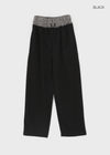 Otto Patch Check Color Block Banding Pants