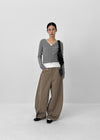 Dinu Bijou Embroidered Balloon Cotton Pants